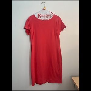 Talbots Coral Short Sleeve Midi